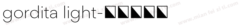 gordita light字体转换